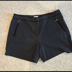 H&M Navy & white polka dot shorts Size 14 - NWOT